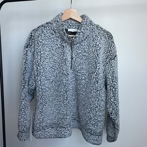 June & Hudson Fuzzy Sherpa Sweater